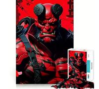 Puzzle 1000 pièces Samurai Ninja Hell Demon pour Adolescents Renforce la mémoire, Divertissement paisible, qualité supérieure, (50x75cm)