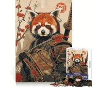 Puzzle 1000 pièces Samurai Red Panda pour Adultes et Adolescents, Jeu intellectuel, à Partager à la Maison, qualité et découpe Classique (38x26cm)
