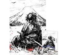 Puzzle 1000 pièces Samurai Ronin à l'encre Noire pour Adolescents Jeu éducatif Idée Cadeau Collection d'artistes Beaux-Arts Format 38x52cm