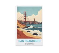 Puzzle 1000 pièces, San Francisco, Californie, en Bois, pour Adultes et Enfants. Jeu éducatif et Relaxant pour Toute la Famille. 38 x 26 cm.