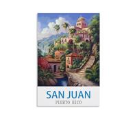 Puzzle 1000 pièces, San Juan, Porto Rico. Puzzle de Paysage en Papier de 1000 pièces pour Adultes et Enfants, idéal comme Jouet éducatif ou Cadeau (38 x 26 cm).