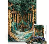Puzzle 1000 pièces Sanctuaire du Bosquet Sacré pour Adultes Stimulation de la mémoire, Soulagement de l’anxiété, Cadeau Artistique à Assembler (50x75cm)
