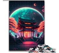 Puzzle 1000 pièces Sanctuaire Shinto pour Adultes Taille 38x26cm Jeu de défi cérébral pour Adolescents et Interaction familiale