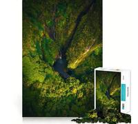 Puzzle 1000 pièces Sanctuaire Tropical Secret pour Adolescents, Jeu de réflexion apaisant, Cadeau de Noël de qualité supérieure (38x52cm)