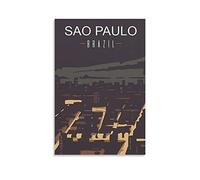 Puzzle 1000 pièces, São Paulo Brésil Nuit Classique, Puzzle 3D à Monter soi-même, Jouet en Papier, Cadeau Unique, Culture résidentielle, 38 x 26 cm