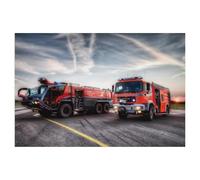 Puzzle 1000 Pièces，Sapeurs-Pompiers, Camion de Pompiers, véhicules d’Intervention，Adultes Uniques en Bois 1000 Puzzles, Enfants Éducatifs Famille Jouets Intéressants（75x50cm）-AH79
