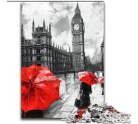 Puzzle 1000 pièces, scène de Rue de Londres, pour Adultes, Jeu d'activités familiales, décoration Murale (Taille 26x38cm)