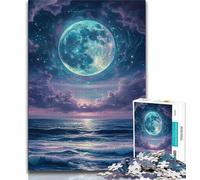 Puzzle 1000 pièces Scène Nocturne pour Adultes et Adolescents, Séjournez chez Vous, Chaque pièce est Unique - Jeu Familial Stimulant et Amusant (38x26cm)