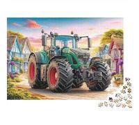 Puzzle 1000 pièces, Scène Tracteur Rural, Carton Extra épais, Éducatif, Activité Famille, Divertissement chez soi 38x26cm