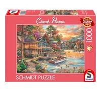 Schmidt-Spiele Puzzle 58553 Chuck Pinson — Ufer im Abendgold — 1000 pièces