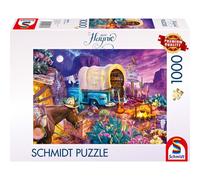 Puzzle 1000 pièces Schmidt Spiele SCHM58576 - Scène camping Far West romantique, Illustré par Jeff Haynie - Multicolore