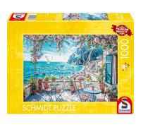 Puzzle 1000 pièces Schmidt Spiele Terrasse en bord de mer Paysage Jaune