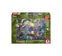 Puzzle 1000 pièces Schmidt Spiele The Princess and the Frog Thomas Kinkade Vernis mat Vert
