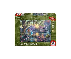 Puzzle 1000 pièces Schmidt Spiele The Princess and the Frog Thomas Kinkade Vernis mat Vert
