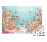 Puzzle 1000 Pièces Sea World pour Adultes, Carton Premium Et Carton Rigide, Un Monde sous-Marin fantaisiste Plein de Vie Entraînement Cérébral À Domicile, Cadeau Parfait, 52x38cm/1000pcs