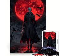 Puzzle 1000 pièces Seigneur Vampire de la Lune de Sang pour Adultes, améliorant la mémoire, détente et Confort Découpe Laser Un Cadeau de Noël raffiné (50x75cm)