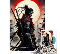 Puzzle 1000 pièces Sekiro Moon pour Adolescents et Adultes Jeu Relaxant décoration intérieure Cadeau Anti-Stress (Dimensions 50x75cm)