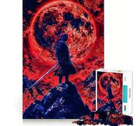 Puzzle 1000 pièces Sentinelle de la Lune de Sang Découpe Impeccable,Jeu de réflexion Amusant et Stimulant,Divertissement Pendant Les Moments de détente,Cadeau Artistique de Noël (50x75cm)