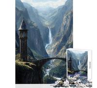 Puzzle 1000 pièces Sentinelle de la Vallée Oubliée-Jeu éducatif-Cadeau d'anniversaire-Jeu Pratique avec Poster et fiche de Questions Assortis (Dimensions 50x75cm)