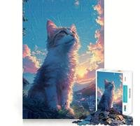 Puzzle 1000 pièces Sérénade au Coucher du Soleil pour Adultes, Jouet de logique Pure, Moment de Paix, découpe Nette, Cadeau touchant 50x75cm