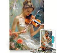 Puzzle 1000 pièces Sérénade de Cordes pour Adultes, Jouet Smart Reason, à la Maison, à savourer, Bords Nets, Cadeau du Père Noël (38x26cm)