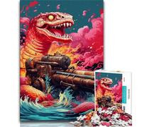 Puzzle 1000 pièces Serpent coloré pour Adolescents, Jeu Familial Anti-Stress, défi Difficile, Collection d'artistes, Beaux-Arts (38x26cm)