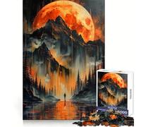 Puzzle 1000 pièces Seul dans Un Paysage doré pour Adolescents Un Passe-Temps Relaxant et Stimulant, Un (38x26cm)