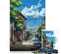 Puzzle 1000 pièces Shiraz, Iran Paysage Urbain Découpe soignée Jeu de réflexion Cadeau Activité Calme pour Un Anniversaire (38x26cm)