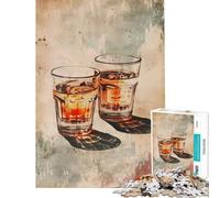 Puzzle 1000 pièces Shots Poster Défi d'intelligence cérébrale Jouet addictif Jeu Familial Convient aux Couples Cadeau Artistique (Taille 50x75cm)
