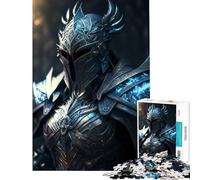 Puzzle 1000 pièces Silver Paladin Jeu de réflexion Stimulant l'intelligence Jouet addictif Cadeau d'anniversaire défi Difficile (Taille 75x50cm)