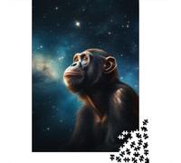Puzzle 1000 pièces Singe Art Étoile Puzzles pour Adultes Puzzles en Bois Difficile à Terminer mais Amusant et Humoristique 1000 pièces (75 x 50 cm)