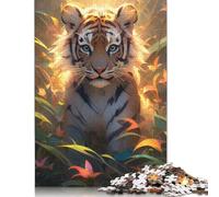 Puzzle 1000 pièces Singe Portant des Lunettes pour Adultes Puzzle Cadeau d'halloween en Papier Puzzles pour Adultes pour s'amuser en Famille et Jouer Le Soir 1000 pièces (75x50cm)