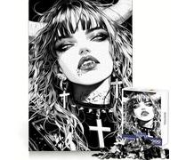 Puzzle 1000 pièces Sinister Sisterhood pour Adultes, Jeu de logique Solide, Jeu de Groupe, Bords Nets, 38x26cm