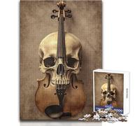 Puzzle 1000 pièces Skullviolin Symphony - Jeu éducatif d'analyse et de logique pour Un Père Noël Secret - Dimensions : 38x26cm
