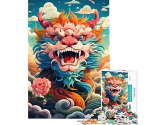 Puzzle 1000 pièces Skyward Roar Stimule Le Cerveau Décoration intérieure Jeu Familial pour Les 14 Ans et Plus (38x52cm)