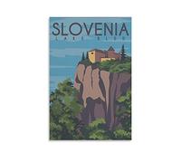 Puzzle 1000 pièces, Slovénie, Lac de Bled, Arbres. Puzzle de 1000 pièces pour Adultes et Enfants, Puzzle Familial Classique d'intérieur, 70 x 50 cm.