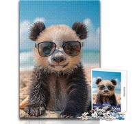 Puzzle 1000 pièces Sois Le Panda Cool pour Ados:Jeu éducatif d'observation et de développement du Sens de l'observation, et Symbolique pour Les fêtes Dimensions:38x26cm