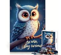 Puzzle 1000 pièces Sois Sage, Reste Curieux pour Adolescents entraînement Intelligent, détente Facile, découpe Impeccable, Cadeau de Noël (50x75cm)