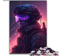 Puzzle 1000 pièces Soldat en Bois, idée Cadeau de Noël, Illustration Humoristique, Illustration détaillée 50x75cm Un pour Noël ou Un Anniversaire