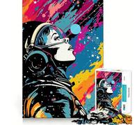 Puzzle 1000 pièces Space Collage Pop Art pour Adolescents, Jeu de logique, pièce de Collection découpée avec précision (50x75cm)
