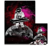Puzzle 1000 pièces « Space is The DJ Place » : Puzzle Parfait pour Les Adolescents, Les Liens familiaux, Les Casse-têtes et la décoration d'intérieur DIY - 26x38cm/10,23x14,96 Pouces