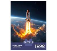 Puzzle 1000 Pièces Space Shuttle Launch Puzzle pour Adolescents Améliore La Mémoire Entraîne Ton Cerveau Et Tes Mains Jouet Addictif pour Cultiver La Patience 38x26cm/1000pcs
