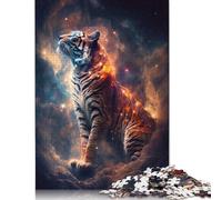 Puzzle 1000 pièces Space Tiger Spirit pour Adultes et Adolescents, Jeux éducatifs à Domicile, Jouets DIY, Cadeaux de Noël, 1000 pièces (38 x 26 cm)