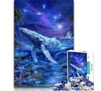 Puzzle 1000 pièces « Space Whale » pour Adolescents et Adultes, Jeu Stimulant, idéal comme Cadeau pour Toute la Famille (50x75cm)