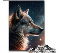 Puzzle 1000 pièces Space Wolf, en Carton, Casse-tête Stimulant pour Adolescents, Jeu interactif Familial Amusant 1000 pièces(26x38cm)