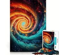 Puzzle 1000 pièces Spirale de Glace et de Feu pour Adultes et Adolescents, Jeu Mental apaisant et Relaxant, Cadeau de qualité supérieure 38x52cm