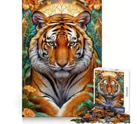 Puzzle 1000 pièces Splendeur rayée pour Adolescents Un Jeu Intelligent pour Partager des Moments de complicité, des pièces de Collection aux découpes précises 38x26cm