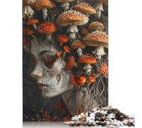 Puzzle 1000 pièces Squelette Femme Champignons pour Adultes Adolescents Puzzle Puzzle Adulte Puzzles pour Adultes 1000pcs (75x50cm)