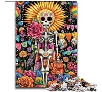 Puzzle 1000 pièces Squelette Mort-Vivant Puzzles 1000 pièces pour Adultes, ce Qui en Fait Un Excellent Cadeau pour s'amuser en Famille (Taille 26x38cm)