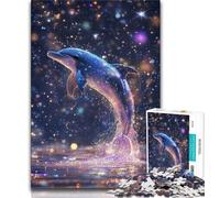 Puzzle 1000 pièces Star Dolphin pour Adolescents, Jouets éducatifs et éducatifs, Jeux familiaux, Cadeaux d'anniversaire et Cadeaux Uniques 38x26cm